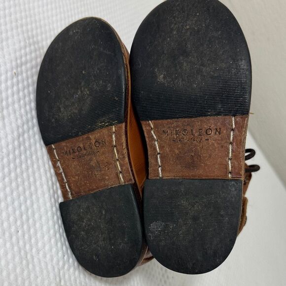 Mikoleon naturally Brown leather Heirloom Classic Sm Kids Boots size 24 (US 8) - Picture 7 of 10